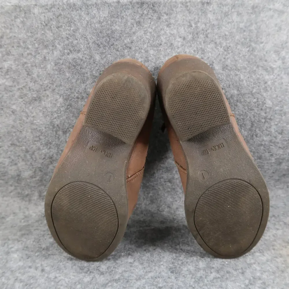 Lucky Top Shoes Kids Girls 1 Boots Ankle Booties Fashion Brown Western Casual